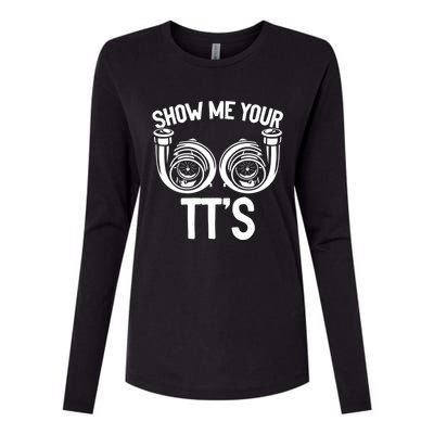 Show Me Your Tt Twin Turbo Racing Gift Womens Cotton Relaxed Long Sleeve T-Shirt