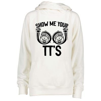 Show Me Your Tt Twin Turbo Racing Gift Womens Funnel Neck Pullover Hood