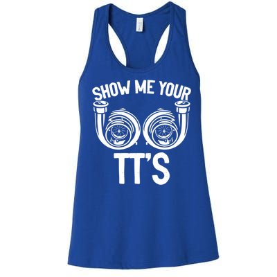 Show Me Your Tt Twin Turbo Racing Gift Women's Racerback Tank