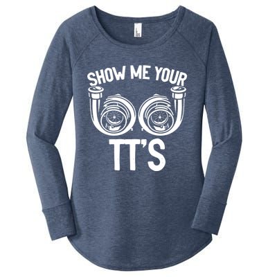 Show Me Your Tt Twin Turbo Racing Gift Women's Perfect Tri Tunic Long Sleeve Shirt