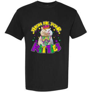 Show Me Your Kitties Mardi Gras Party Cat Garment-Dyed Heavyweight T-Shirt