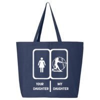 Softball Mom Your Daughter My Daughter Softball Dad 25L Jumbo Tote