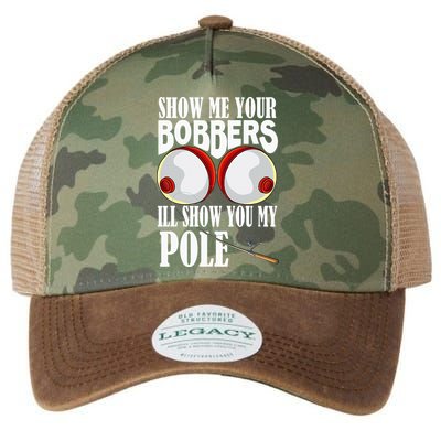 Show Me Your Bobbers ILl Show You My Pole Fisher Angler Legacy Tie Dye Trucker Hat