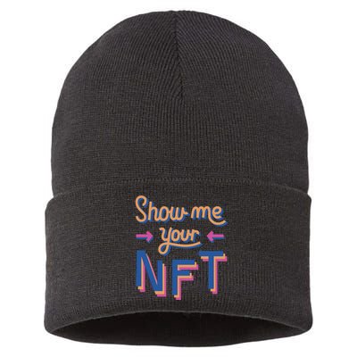 Show Me Your NFT Sustainable Knit Beanie