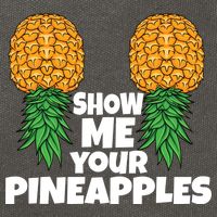 Show Me Your Pineapples Swinger Upside Down Pineapple Cool Gift Cotton Canvas Backpack