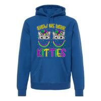 Show Me Your Kitties Cute Cat Masked Mardi Gras Cat Lovers Cute Gift Premium Hoodie