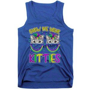 Show Me Your Kitties Cute Cat Masked Mardi Gras Cat Lovers Cute Gift Tank Top