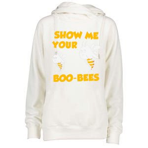 Show Me Your Boo Bees 1 Halloween Costume Gift Womens Funnel Neck Pullover Hood