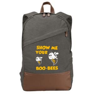 Show Me Your Boo Bees 1 Halloween Costume Gift Cotton Canvas Backpack