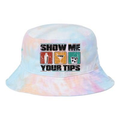 Show Me Your Tips Bar Mixologist Barmaid Bartender Gift Tie Dye Newport Bucket Hat