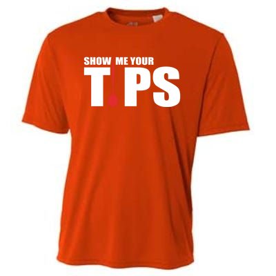 Show Me Your Tips Dart Player Dartboard Darts Gift Cooling Performance Crew T-Shirt