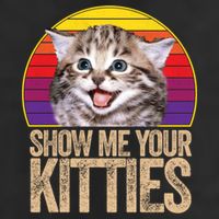 Show Me Your Kitties Great Gift 7 Panel Mesh Trucker Snapback Hat