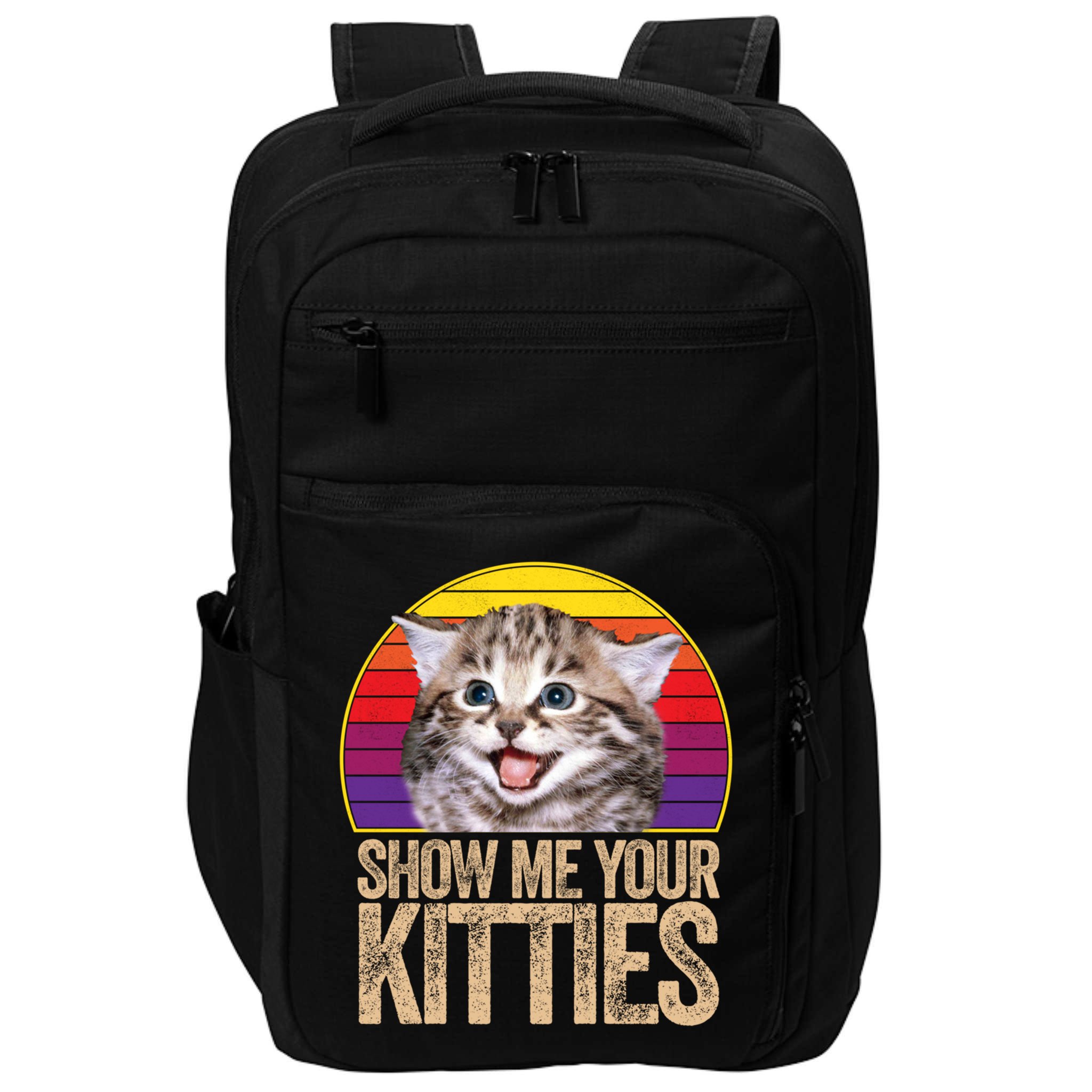 Show Me Your Kitties Great Gift Impact Tech Backpack