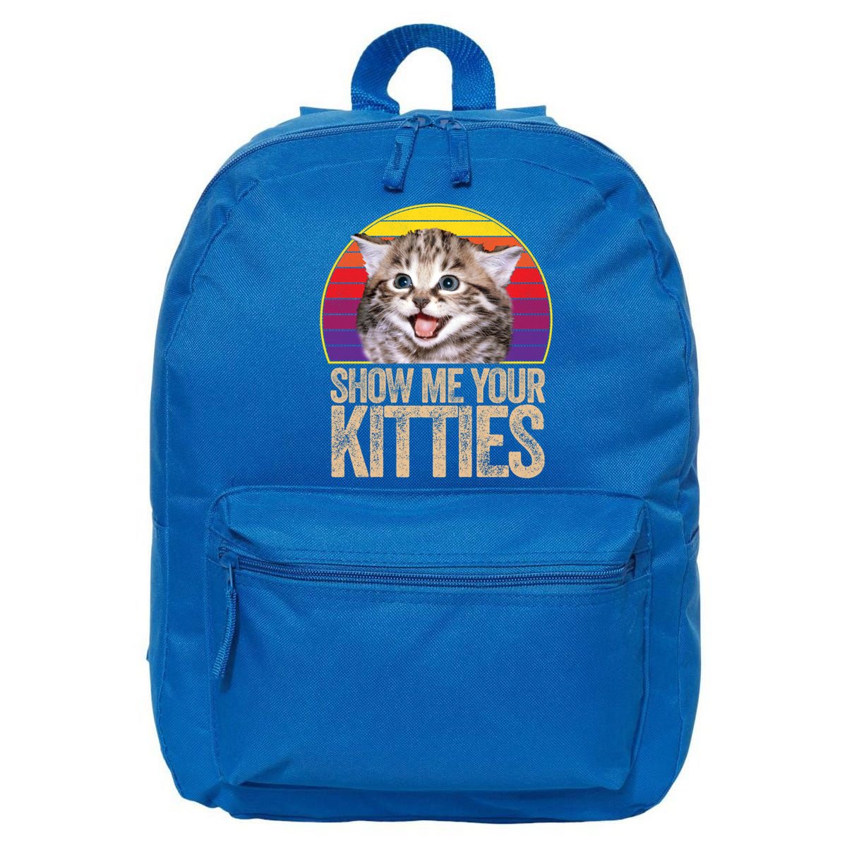 Show Me Your Kitties Great Gift 16 in Basic Backpack