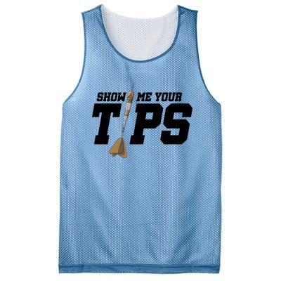 Show Me Your Tips Dart Player Darting Dartboard Triple 20 Gift Mesh Reversible Basketball Jersey Tank