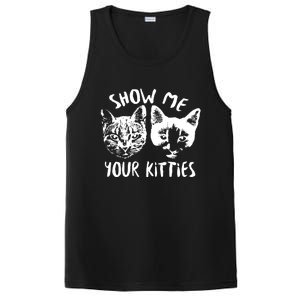 Show Me Your Kitties Funny Cat Lover PosiCharge Competitor Tank