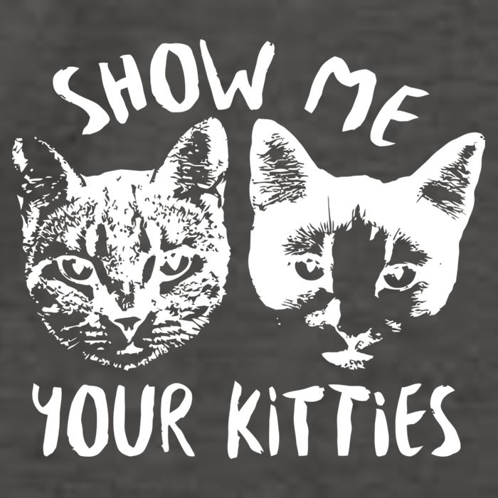 Show Me Your Kitties Funny Cat Lover Vector Backpack