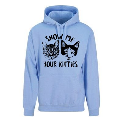 Show Me Your Kitties Funny Cat Lover Unisex Surf Hoodie