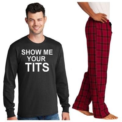 Show Me Your Tits Long Sleeve Pajama Set