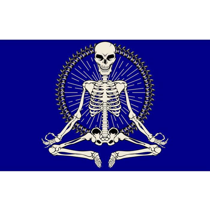 Skeleton Meditating Yoga Namaste 7 Chakras Spooky Halloween Gift Bumper Sticker