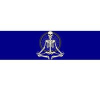 Skeleton Meditating Yoga Namaste 7 Chakras Spooky Halloween Gift Bumper Sticker