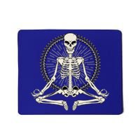 Skeleton Meditating Yoga Namaste 7 Chakras Spooky Halloween Gift Mousepad