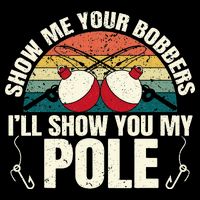 Show Me Your Bobbers for a Adult Humor Fishing 16 in Basic Backpack