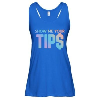 Show Me Your Tips Server Gift Ladies Essential Flowy Tank