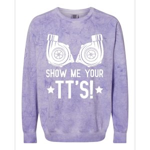 Show Me Your TTs Street Racing Twin Turbo Colorblast Crewneck Sweatshirt