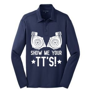 Show Me Your TTs Street Racing Twin Turbo Silk Touch Performance Long Sleeve Polo