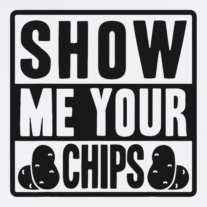 Show Me Your Chips Funny Potato Chips Adult Drive Performance Visor