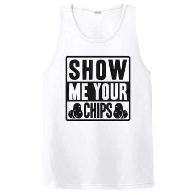 Show Me Your Chips Funny Potato Chips PosiCharge Competitor Tank