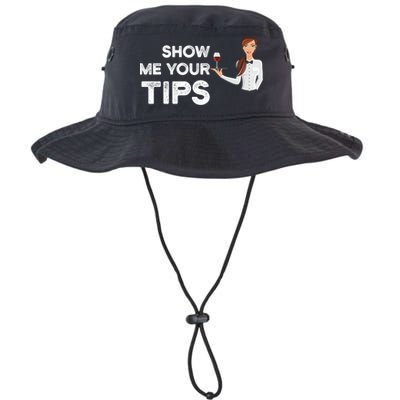 Show Me Your Tips Waiter Service Restaurant Waitress Server Gift Bucket Hat
