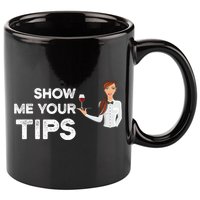 Show Me Your Tips Waiter Service Restaurant Waitress Server Gift 11oz C Handle Ceramic Mug