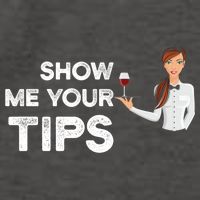 Show Me Your Tips Waiter Service Restaurant Waitress Server Gift Vector Backpack