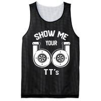 Show Me Your TT's Funny Twin Turbo Car Enthusiast Gift  Mesh Reversible Basketball Jersey Tank