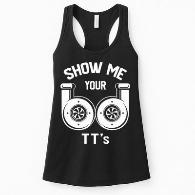 Show Me Your TT's Funny Twin Turbo Car Enthusiast Gift  Womens Tank Top