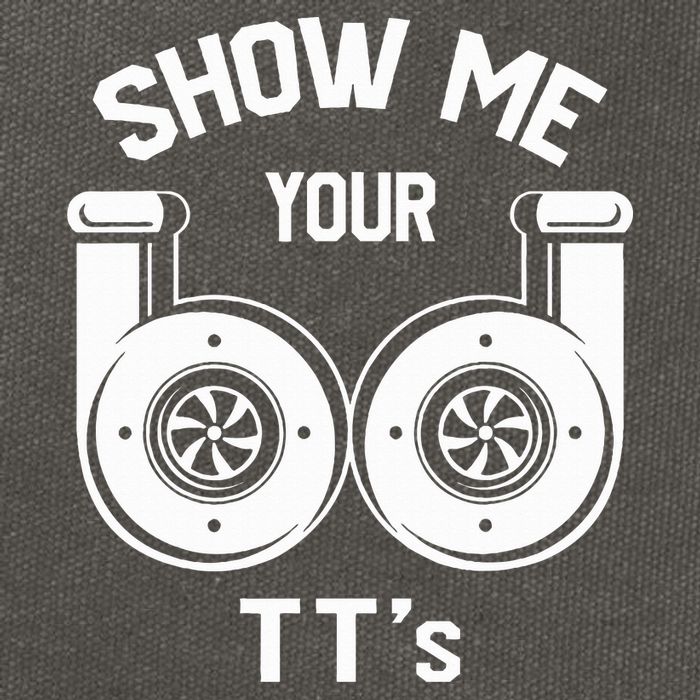 Show Me Your TT's Funny Twin Turbo Car Enthusiast Gift  Cotton Canvas Backpack