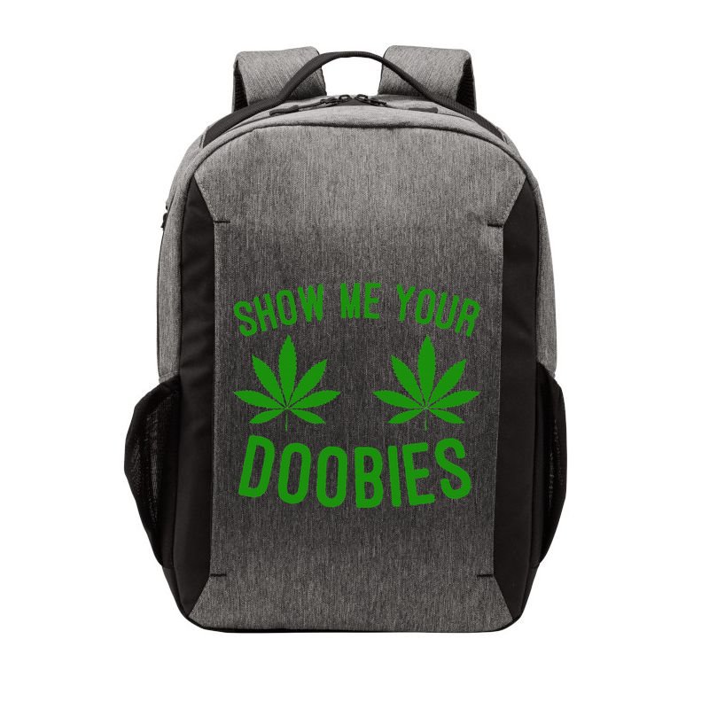 Show Me Your Doobies Funny Weed Smoker Marijuana High Vector Backpack