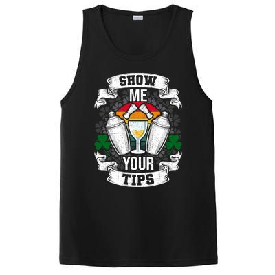 Show Me Your Tips Bartender And Barkeeper Gift PosiCharge Competitor Tank