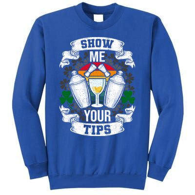 Show Me Your Tips Bartender And Barkeeper Gift Tall Sweatshirt