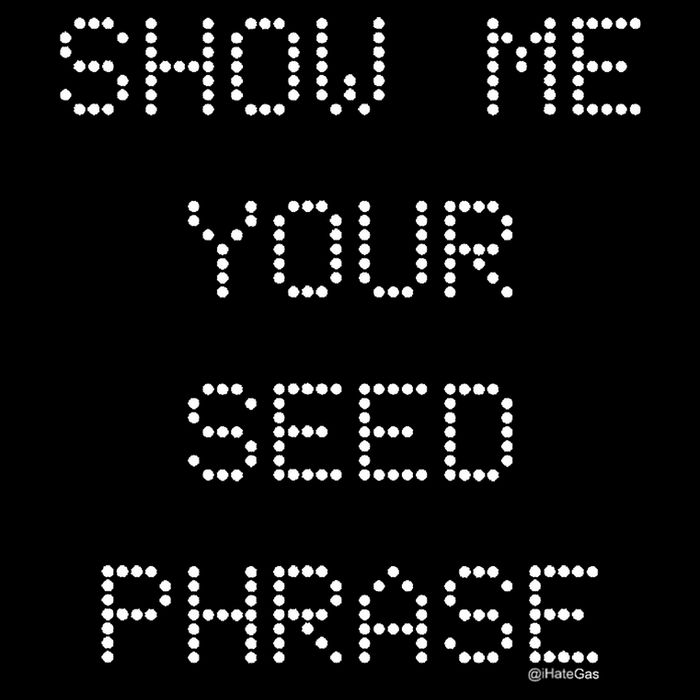 Show Me Your Seed Phrase Cooling Performance Long Sleeve Crew
