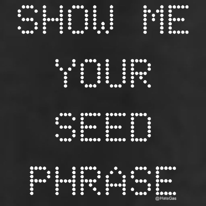 Show Me Your Seed Phrase 25L Jumbo Tote