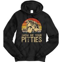 Show Me Your Pitties Funny Pitbull Dog Lovers Retro Vintage Tie Dye Hoodie