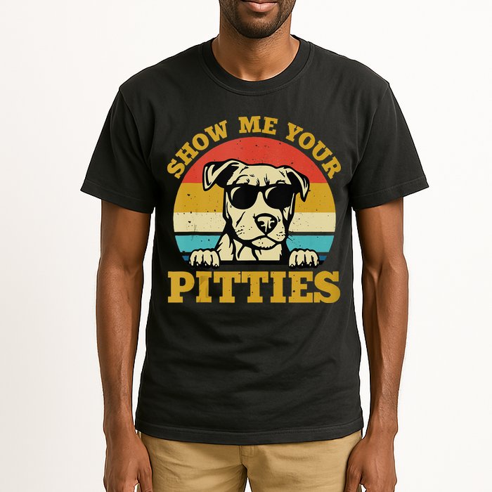 Show Me Your Pitties Funny Pitbull Dog Lovers Tall T-Shirt