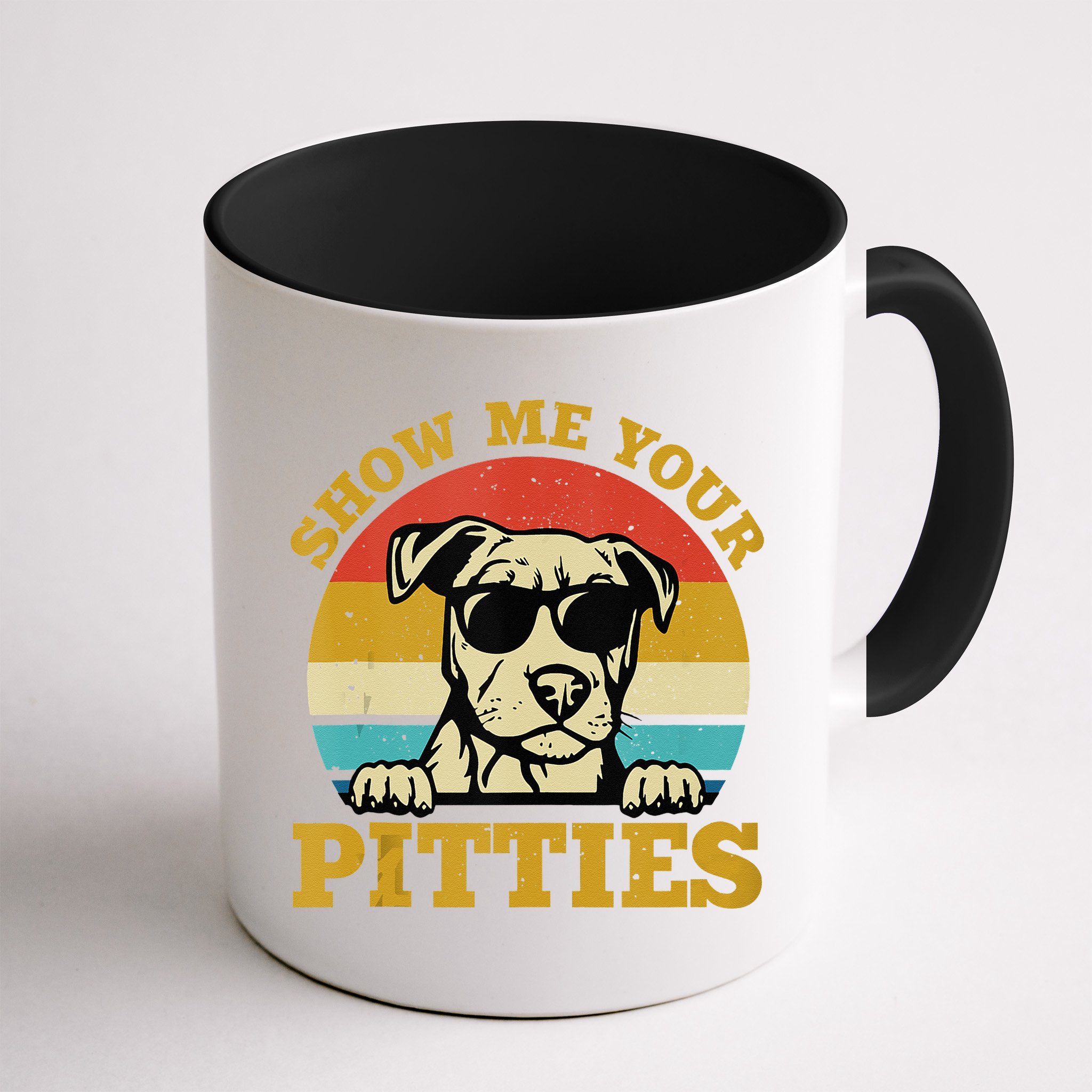 Show Me Your Pitties Funny Pitbull Dog Lovers Mug