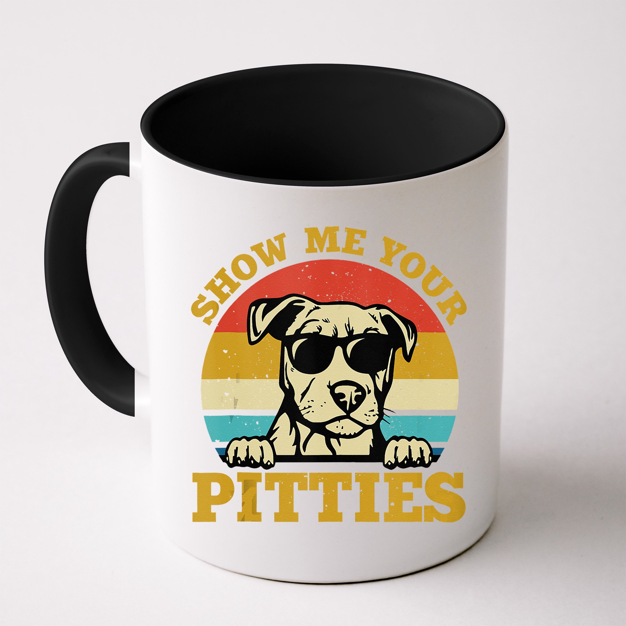 Show Me Your Pitties Funny Pitbull Dog Lovers Mug