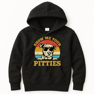 Show Me Your Pitties Funny Pitbull Dog Lovers Kids Hoodie