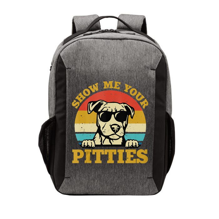 Show Me Your Pitties Funny Pitbull Dog Lovers Vector Backpack