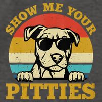 Show Me Your Pitties Funny Pitbull Dog Lovers Vector Backpack
